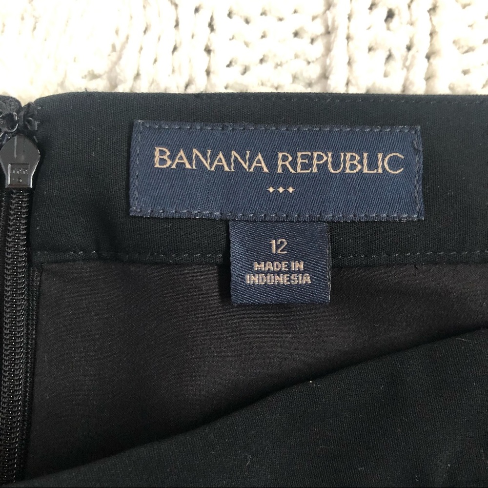 Banana Republic 12 black & purple color block skirt NWOT - Picture 5 of 8